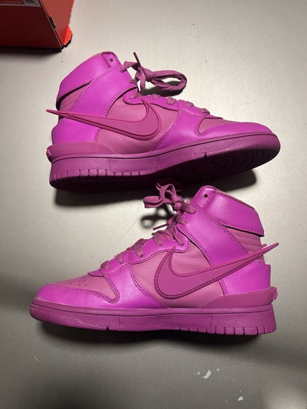 Nike Dunk High Ambush Active Fuschia  CU7544-600 Men size 6 used no box